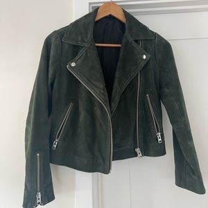 Topshop Suede Leather Jacket
